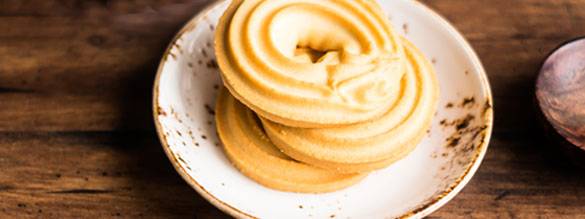 Dos tipos de galletas: con mantequilla y sin mantequilla