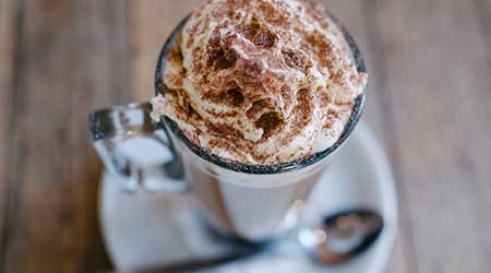 cream flavored coffee drink