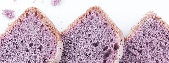 Una rebanada morada de bienestar