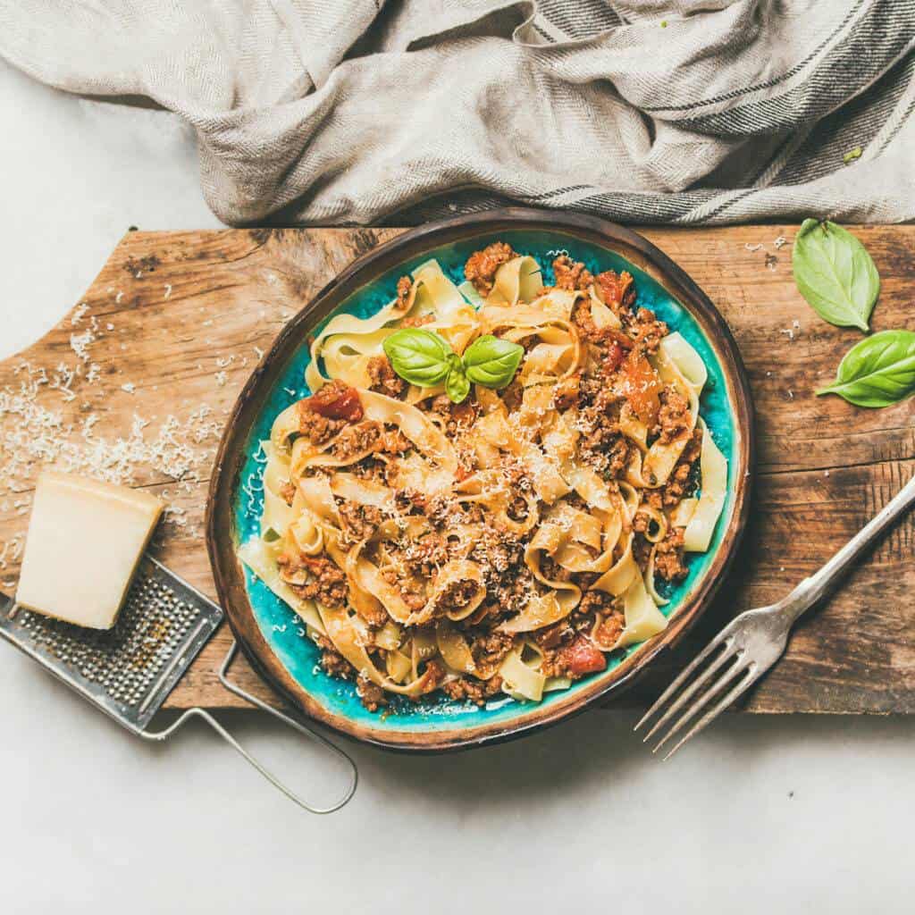 creamy, savory, dish of noodles