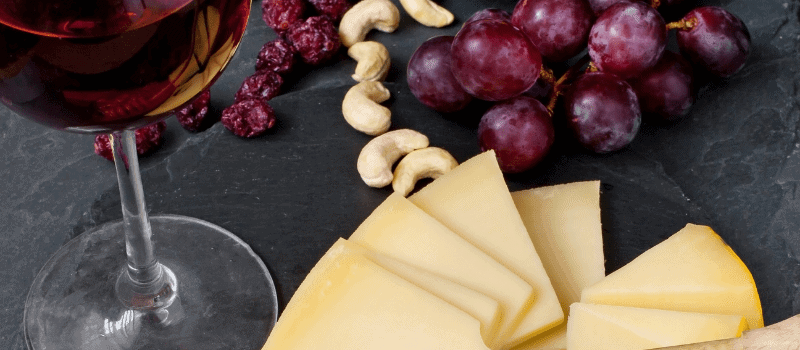 alternative dairy cheese and wine