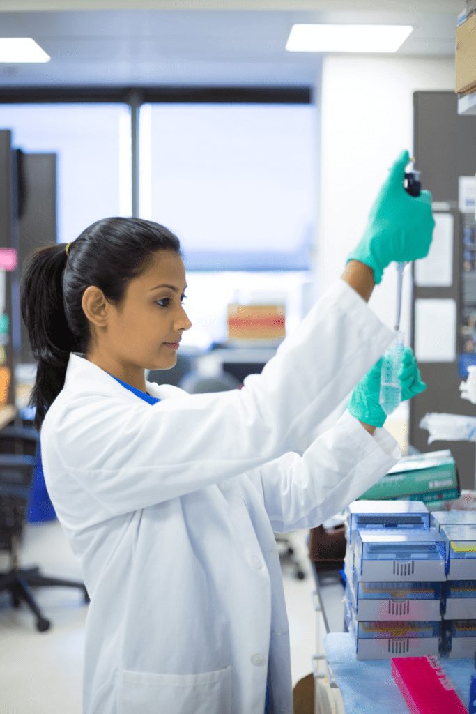R&D team working in the lab