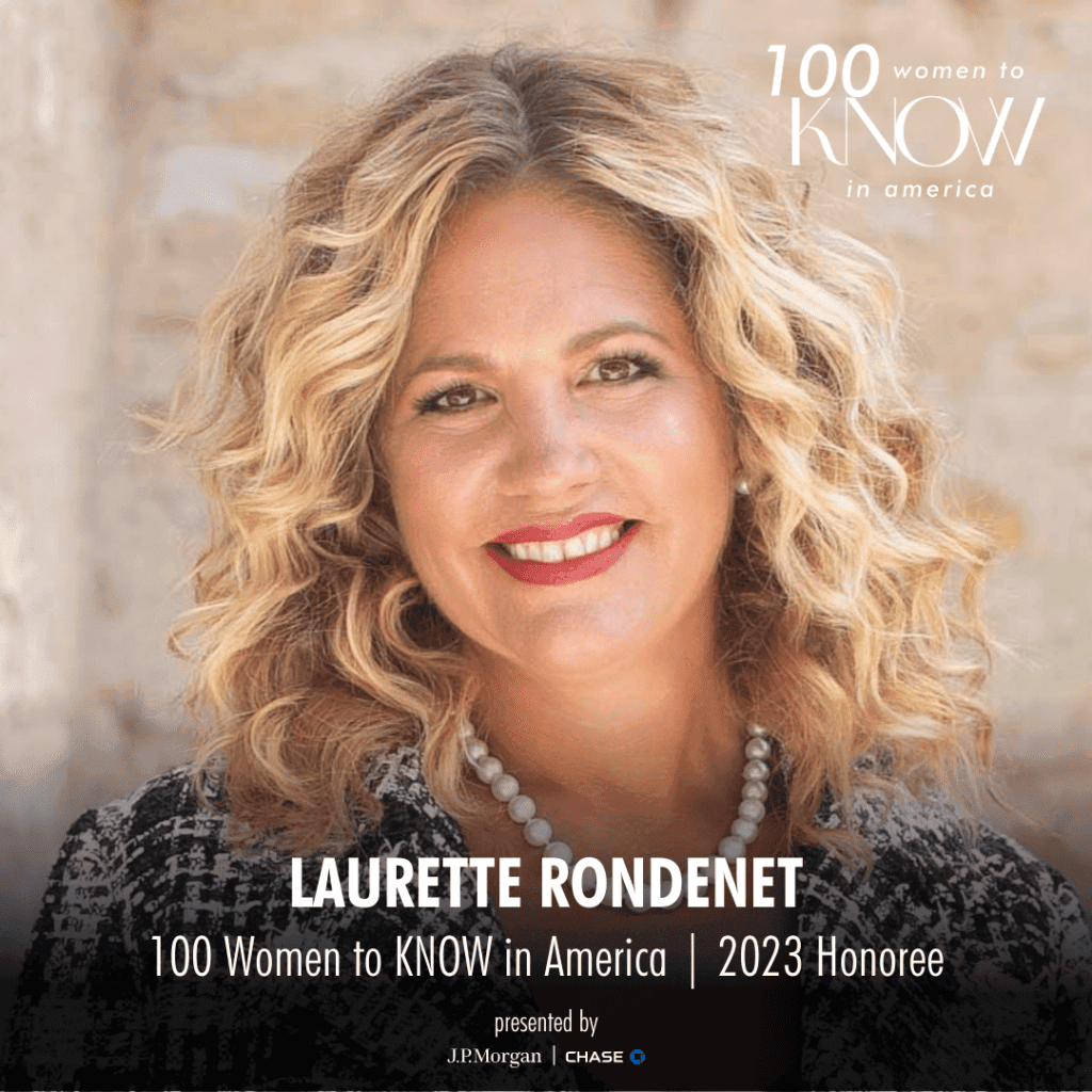 Laurette Rondenet among 100 Women to KNOW in America Winners