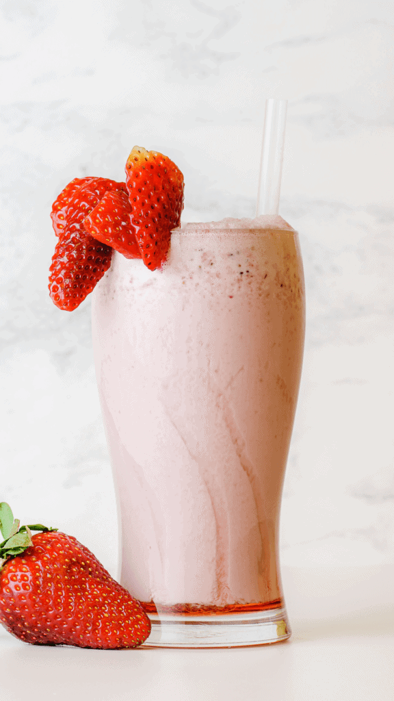 malteada de fresa
