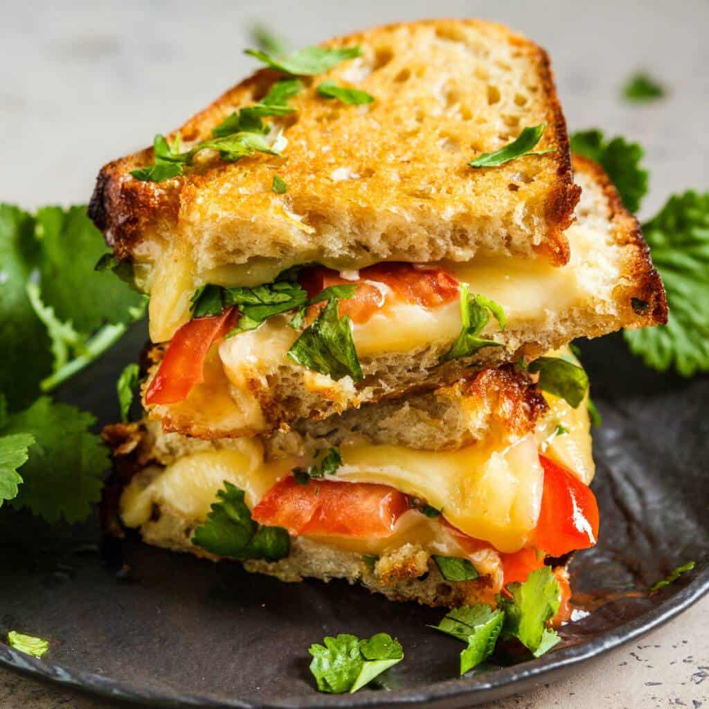 Cheese and tomato Sandwich