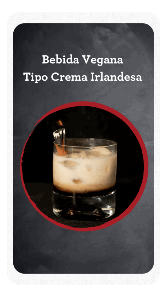 Demo bebida vegana tipo crema irlandesa