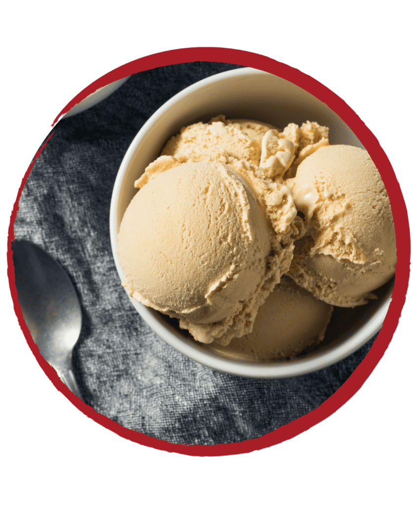 brown ice cream