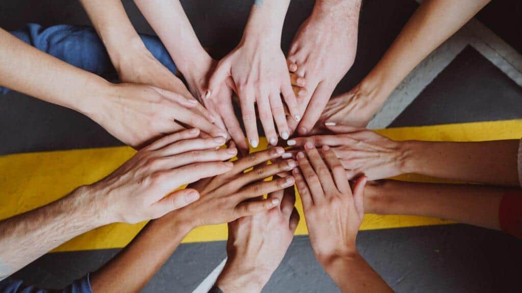 working together