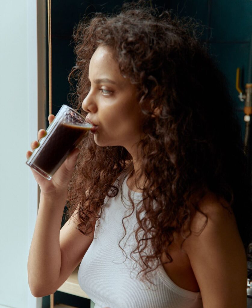 lady-drinking-a-chocolate-milk