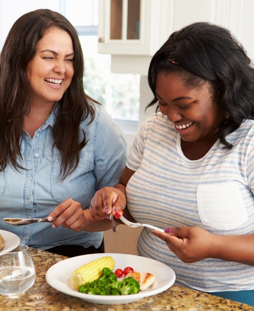 women-eating-together