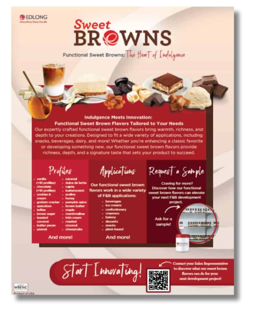 Sweet Brown flavors tailored to your needs for functional sweet brown treats.