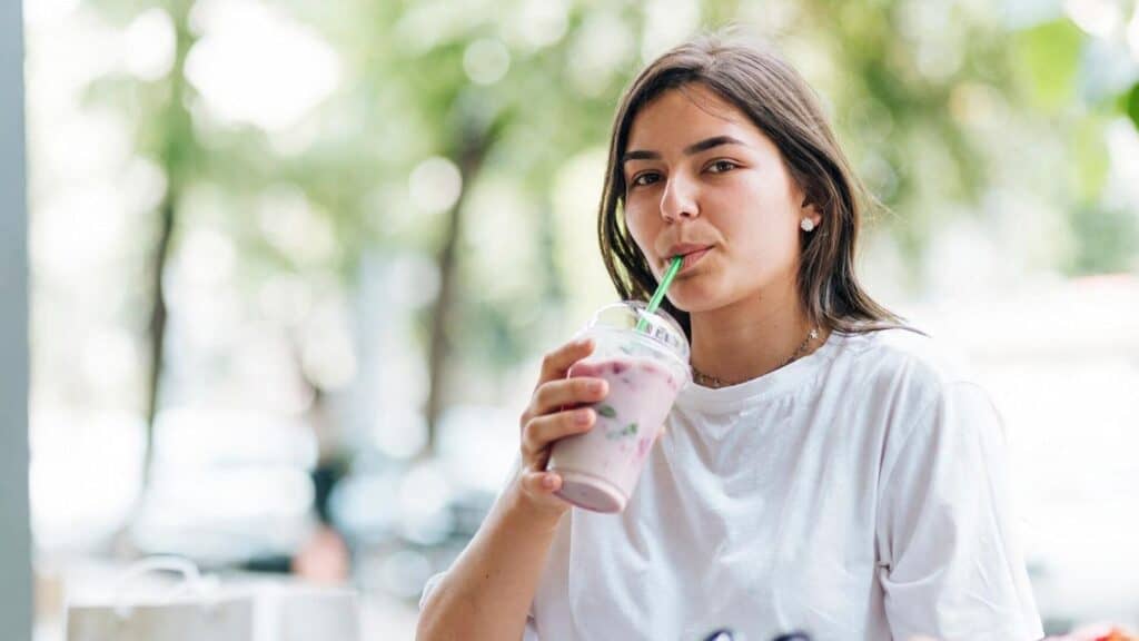 drinking-an-ube-beverage