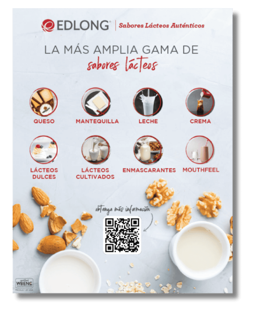 Variedad de productos lácteos de Edlong con sabores auténticos y naturales.